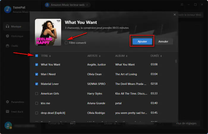 Ajouter Amazon Music