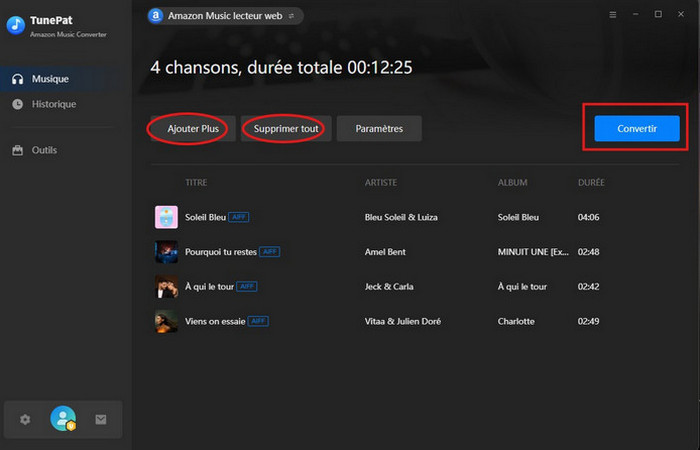 Convertir Amazon Music