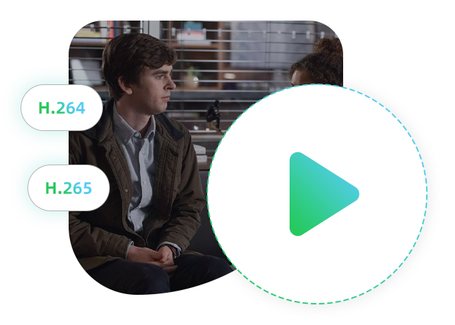 Choisissez les formats H.264 ou H.265