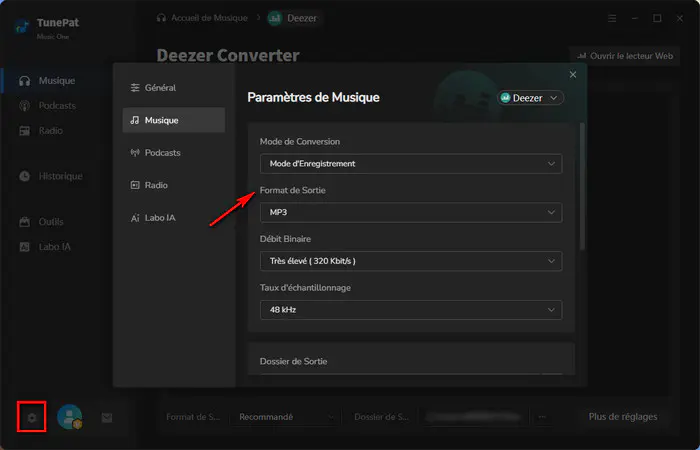 Personnalisez les paramètres