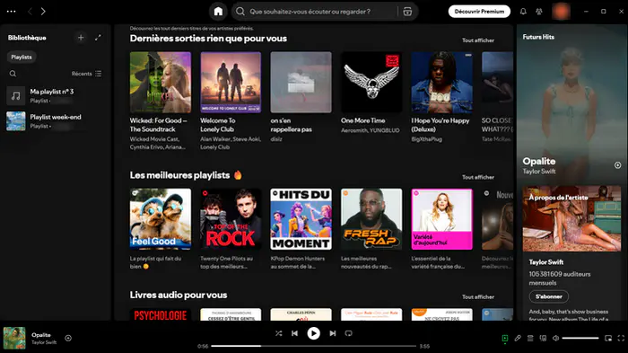 Service personnalisé de Spotify