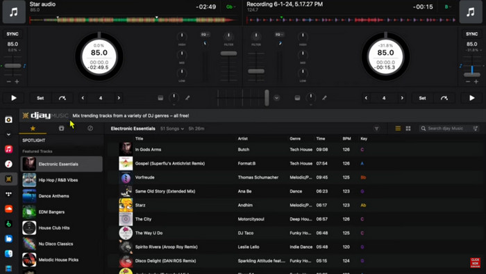 Utiliser Spotify avec Djay Pro pour Mac