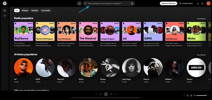 Ouvrir Spotify
