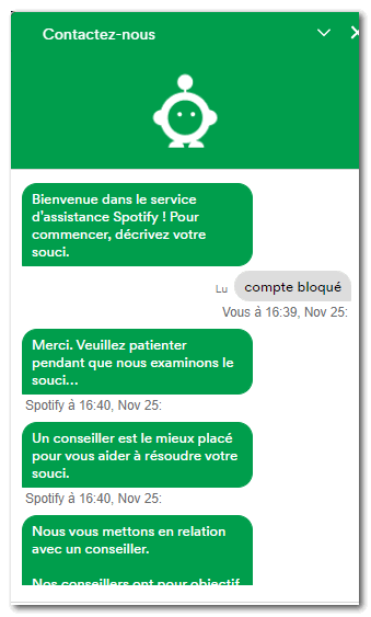 Réactiver votre compte Spotify désactivé