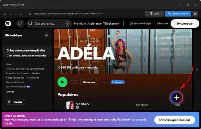 Rechercher Spotify Music