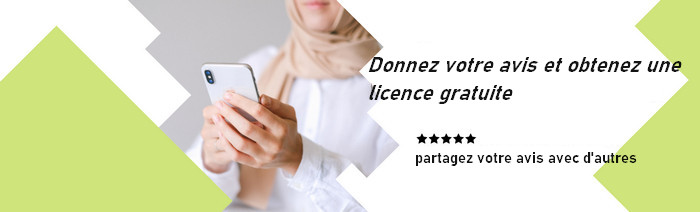 Obtenez une licence gratuite